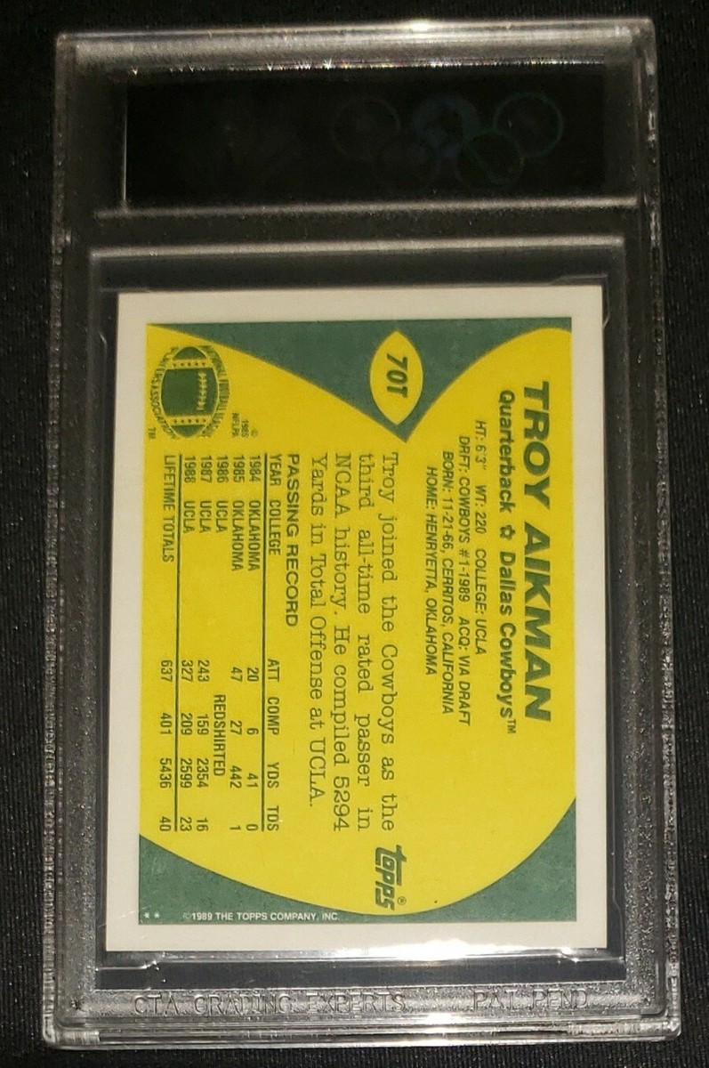 1989 Topps Traded - Troy Aikman #70T (RC) for sale online | eBay