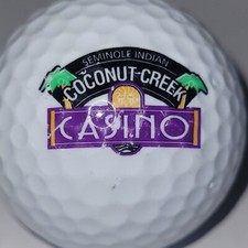 Seminole Indian Coconut Creek Casino Logo Used Golf Ball F-2-11 - 1ct one