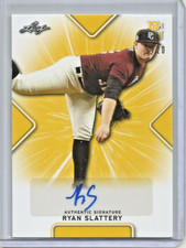 Ryan Slattery 2021 Leaf Perfect Game Yellow Autograph #8/20