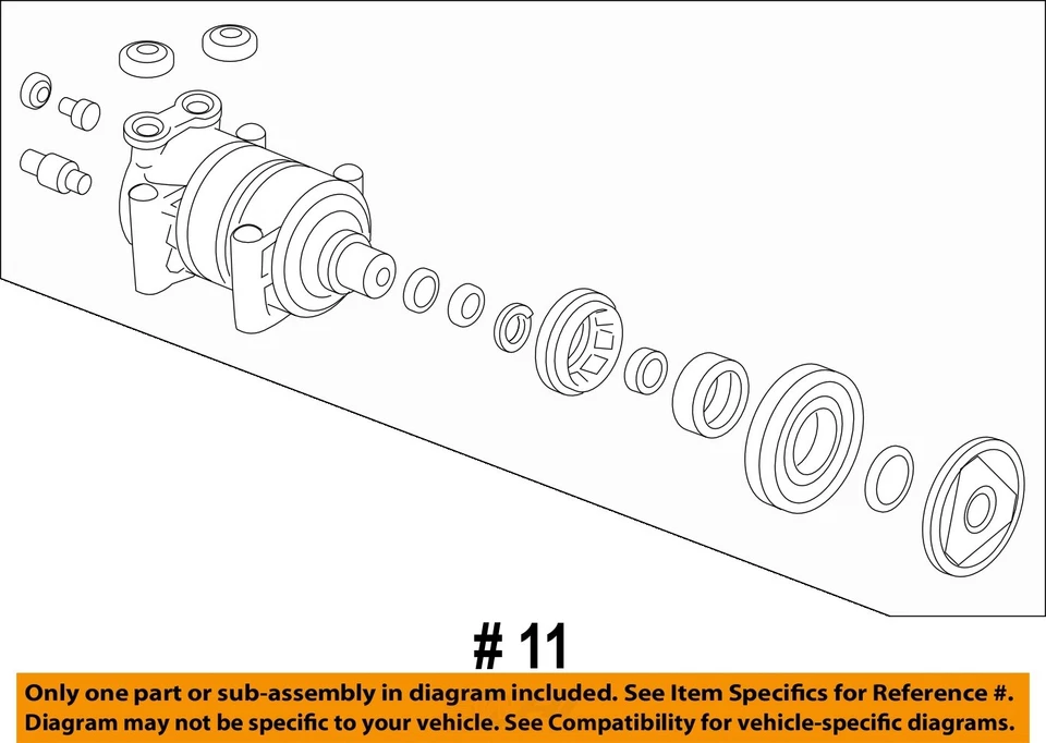 Compresor de aire acondicionado usado se adapta a: camioneta GMC Sierra 1500 2011 6,0 grado A Foto 4 de 4