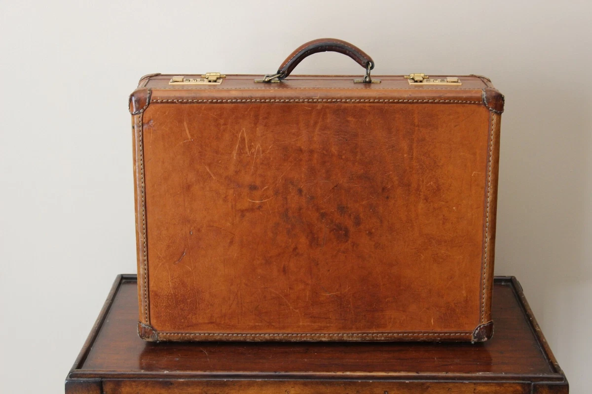 Hartmann Belting Leather Diplomat President Hard Side Case Attaché Briefcase