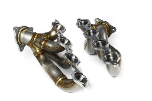Cabezales cortos para Chevy GMC 2014-2018 Silverado Sierra 1500 V8 cabezales de escape - Imagen 3 de 4