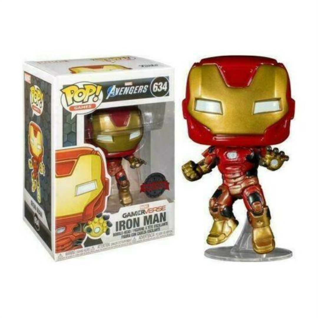 Figura De Acción Funko Pop 634 Marvel Avengers Gamerverse Iron Man Edición Especial