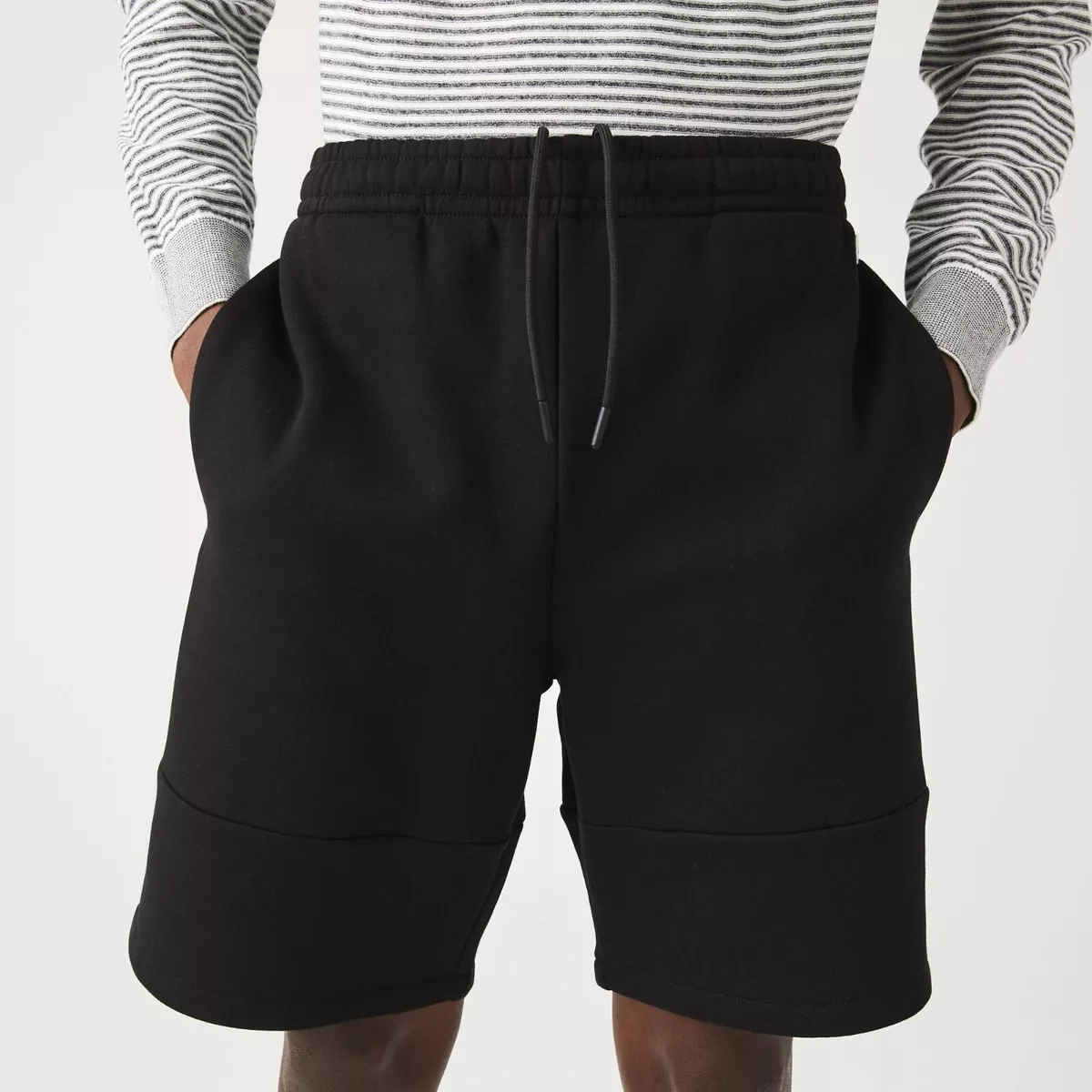 Lacoste fleece shorts black cheap