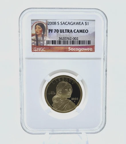 2008-S NGC PF70 Ultra Cameo Sacagawea $1 Proof Coin