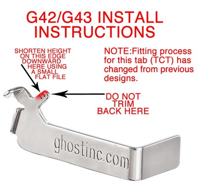 シン・GHOST EJECTOR Pro Ghost Pro 3.3 Trigger Connector for Glock GEN 1-5 | NDZ