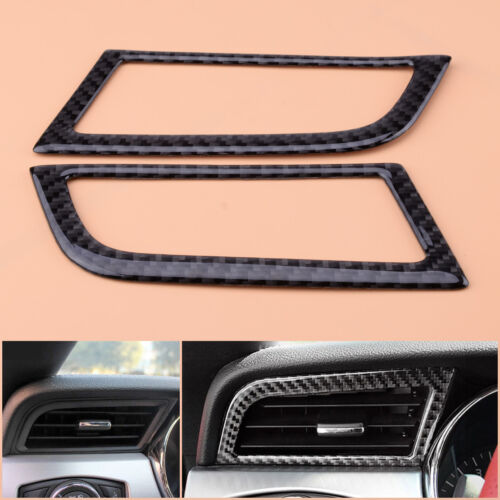 2pcs Inner Both Side Air Vent Outlet Frame Trim Cover fit for ford Mustang 15-18 - Afbeelding 1 van 3