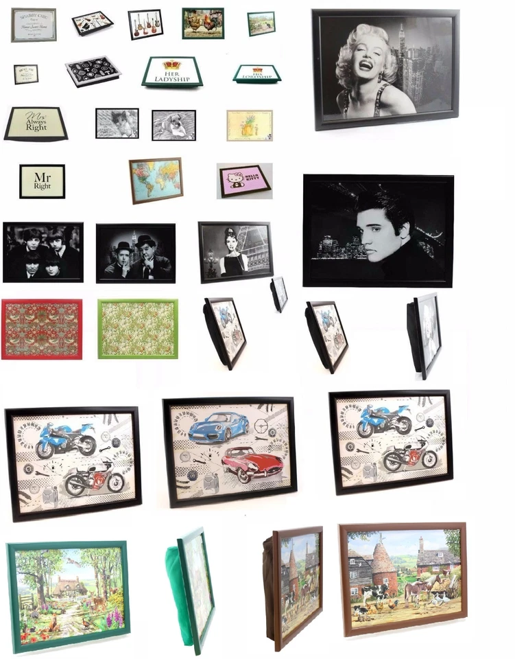 Quality Laptrays Lap Tray TV Dinner Bean Bag Cushioned Padded Cushion Soft Gift - Image 2 of 4