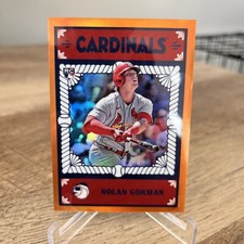 NOLAN GORMAN 2023 BOWMAN CHROME SP ASCENSIONS ORANGE REFRACTOR RC #12/25