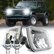 5x7'' 7x6'' LED Headlights for Jeep Cherokee XJ Wrangler YJ Chevrolet Hi-Lo lamp