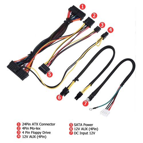 120/300W 24pin PSU Modular ATX Power Board fr HTPC Mini ITX Car Power Supply SPM - Picture 11 of 36