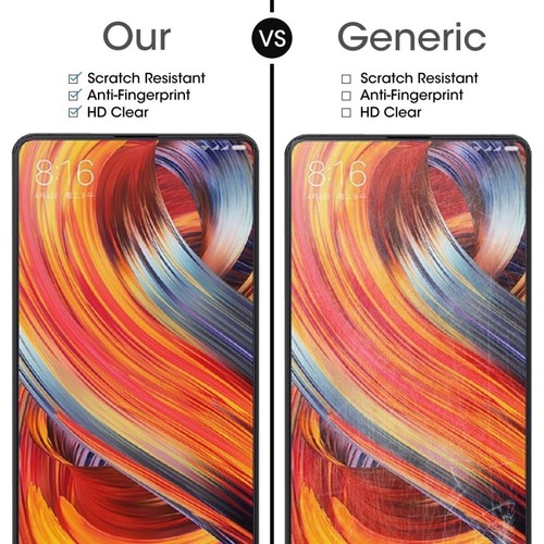 For Xiaomi Mi MIX 2 9H 2.5D Curved Edge Tempered Glass Screen Film Protector - Picture 4 of 8