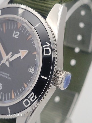 Orologio Uomo Nero Subacqueo NH35 Giapponese Automatico Movt NATO 10ATM WR 'Spectre' - Foto 3 di 17