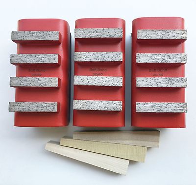 New 3PK 30/40 Soft Bond Diamond Grinding Blocks for EDCO,STOW & General Grinders