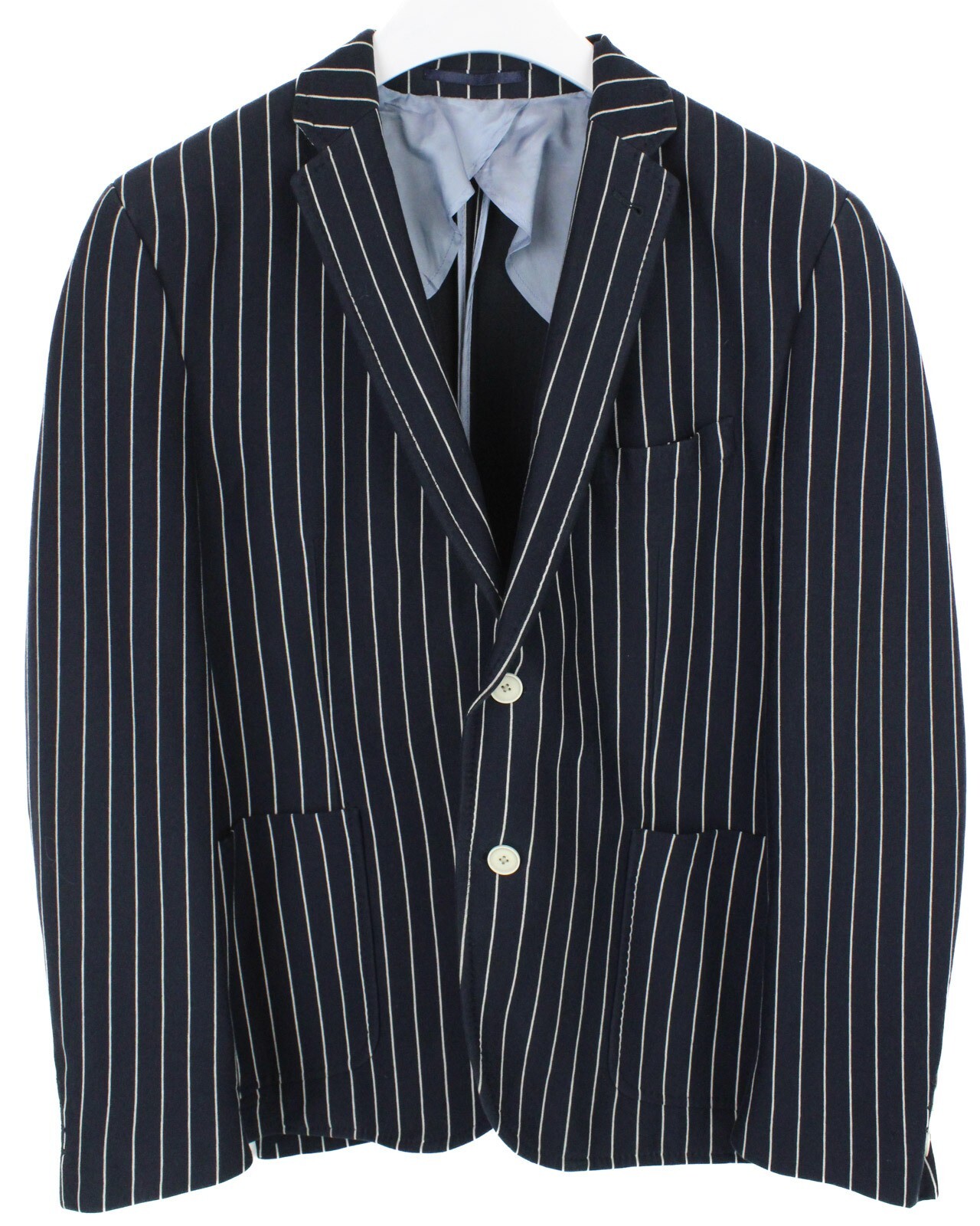 GAGLIARDI Blazer Para Hombre (EU) 42 De Rayas Marinas Tricot