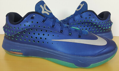 NIKE KD VII 7 ELITE KEVIN DURANT BASKETBALL SHOES BLUE RARE 724349-404 (SIZE 18)