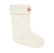 Hunter Kids Original Fleece Welly Boot Socks Cream Size XL 7480