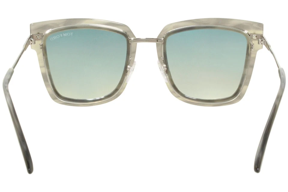 Óculos de sol Tom Ford Lara-02 TF573 55X cinza Havana armação quadrada 52-22-140 sd* - Imagem 3 de 3