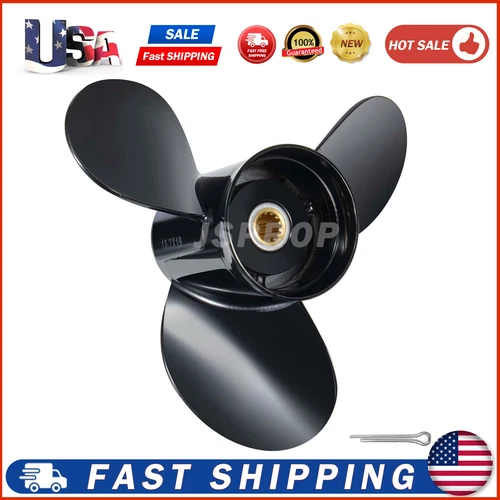 Outboard Boat Propeller 13.2x21 For Evinrude Johnson Engines 40-140HP 13 Tooth - Picture 1 of 11
