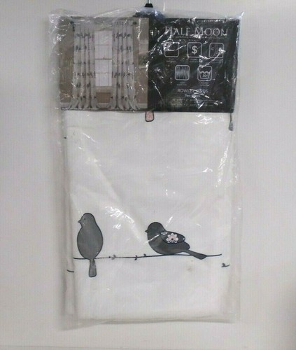 NEW Half Moon Room Darkening Window Curtains | Rowley Birds | 2 Panels 52" x 95" - Picture 3 of 7