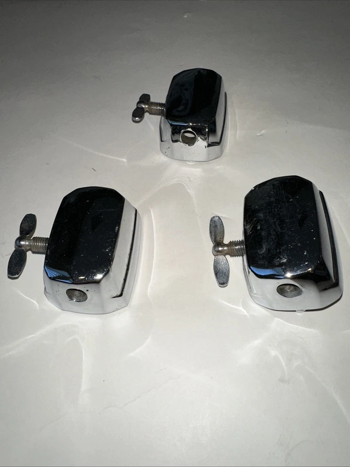 *Premier Bass Cymbal L-Arm/Floor Tom Drum Leg Mount Chrome Vintage Elite 60s UK* - Image 2 of 4