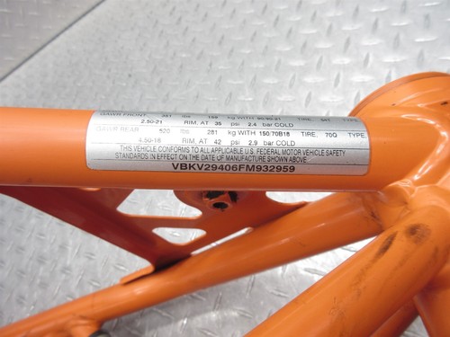 2015 13-16 KTM 1190 Adventure R OEM Main Frame Chassis Straight BOS ACQ - 第 14/16 張圖片