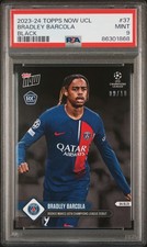PSA 9 Bradley Barcola 2023 Topps Now #37 Black SP The #9/10 Made! Rookie Card. rookie card picture