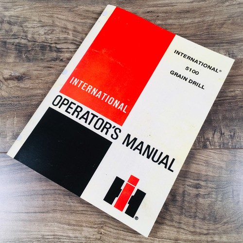 International 5100 Grain Drill Operators Owners Manual Operation Maintenance