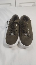 Liz Claiborne Warwick Olive Green Lace-Up Sneakers Size 7.5
