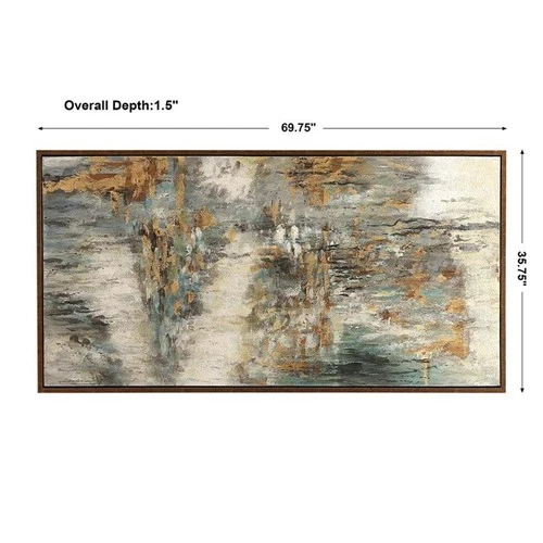 Uttermost Behind The Falls Firwood MDF and PU Abstract Art in Multi-Color - Picture 7 of 7