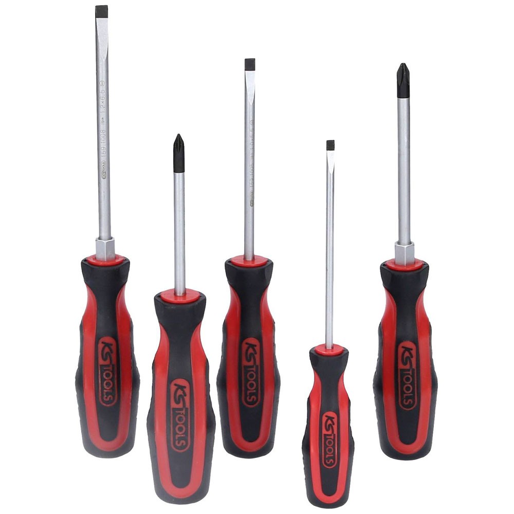 KS Tools Ergotorqueplus Screwdriver Set, 5 Pcs