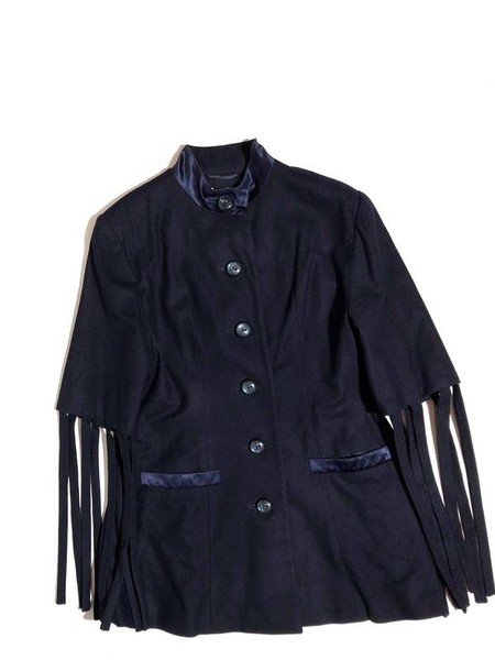 Women Escada Coat Navy 36 / S / 44