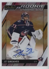 2023-24 O-Pee-Chee Platinum Rookie Auto Sunset Jet Greaves #R-GR Auto RC