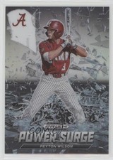 2021 Panini Prizm Draft Picks Power Surge Silver Prizm Peyton Wilson #PS-PW 0px