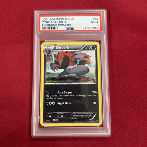 GRADED PSA 9 2011 Pokemon B & W Zoroark-Holo Emerging Powers #67