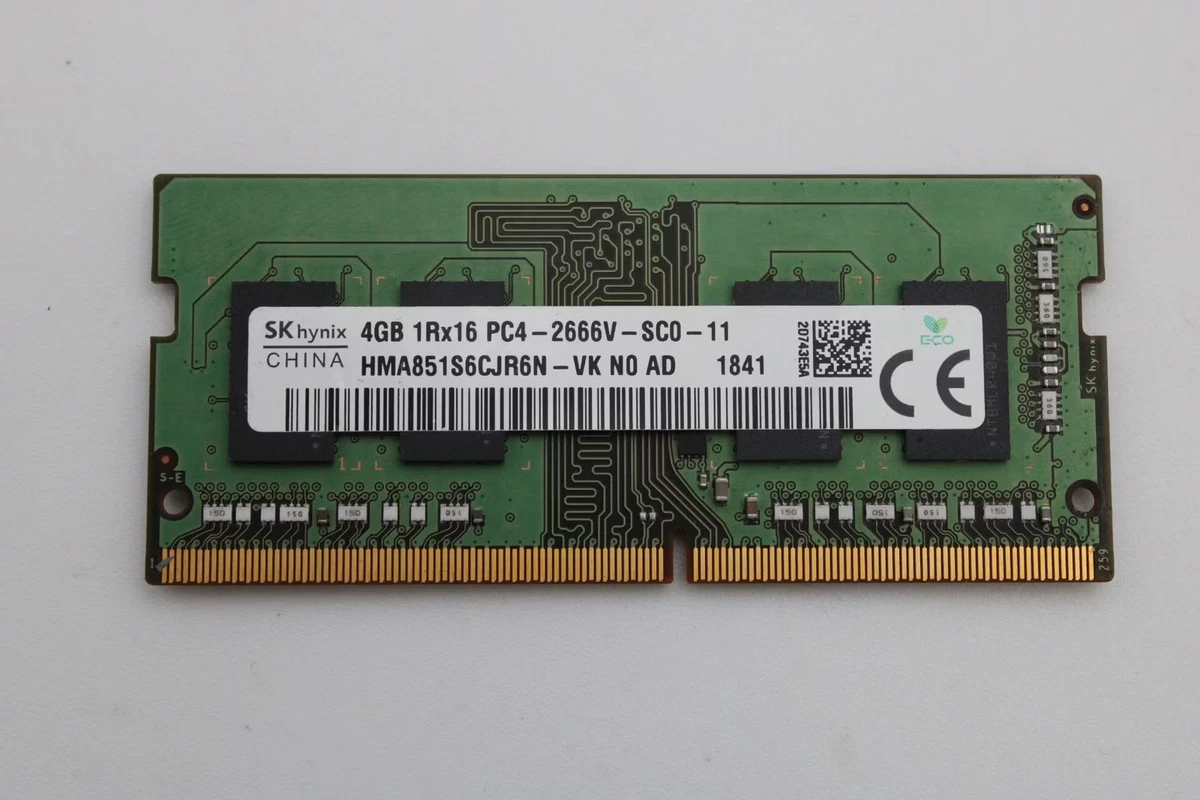 SO-DIMM DDR4 SDRAM 4 GB Total Capacity Memory (RAM) for sale | eBay