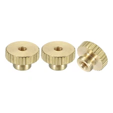 3Pcs Knurled Thumb Nuts M3 Brass Nut High Head Through Hole for 3D Printer Part
