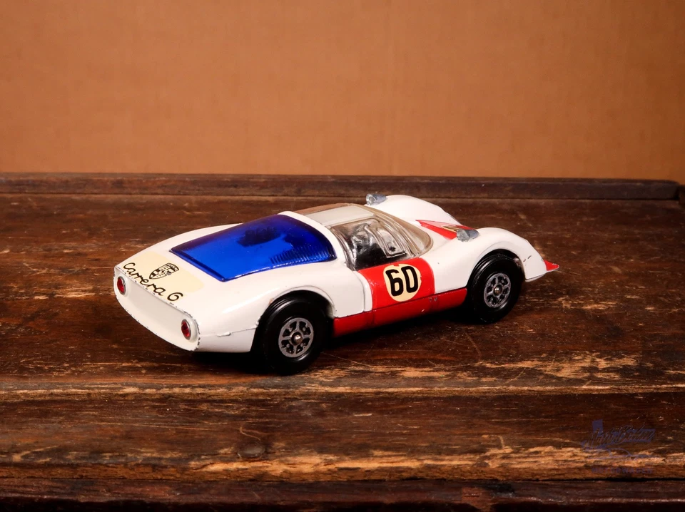 Corgi Toys Whizzwheels 371 Porsche Carrera 6 906 #60 Racing vintage diecast rare - Bild 3 von 4