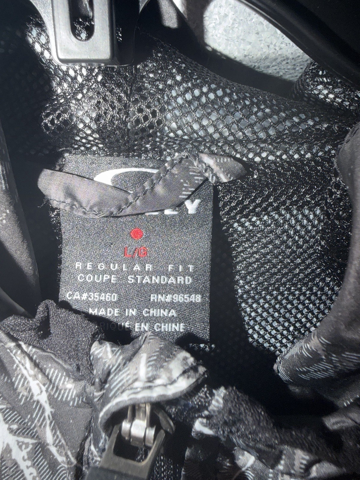 Oakley Software Full Zip Jacket Black Abstract Pr… - image 3