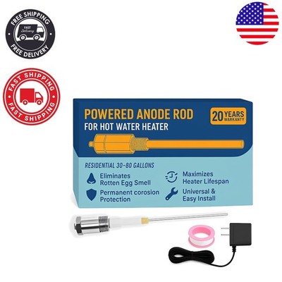 Universal Titanium Anode Rod for Water Heater   Stops Smells & Extends Lifespan