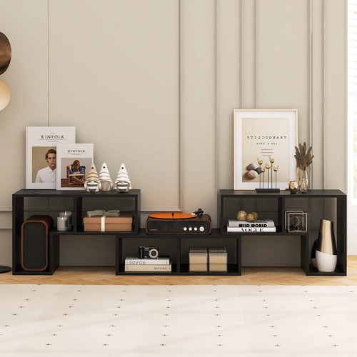 3PCS TV Stand for TV's up To 65" Console Entertainment Center Bookcase Shelves - 第 3/9 張圖片