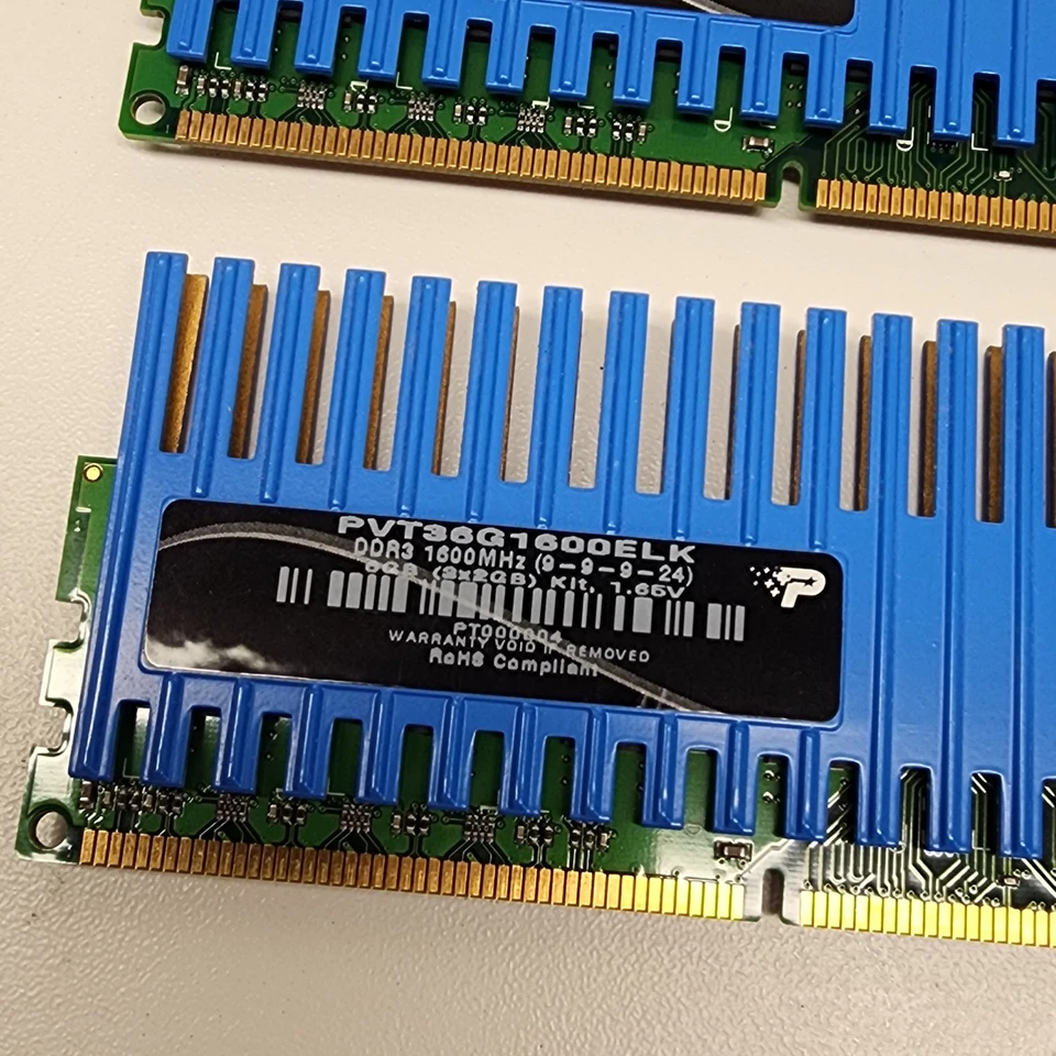 Patriot PVT36G1600ELK PC3-12800 1600MHz 4GB (2 x 2GB) Kit of 2 - Image 3 of 3
