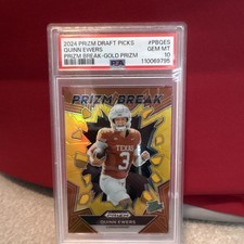 2024 Panini Prizm Draft Gold Quinn Ewers #PB-QES /10 PSA 10 Rookie