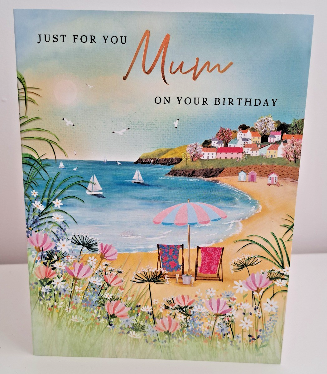 Just For You Mum On Your Birthday Card. 19x13cm