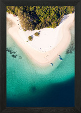 Tropical beach aerial Thai Framed Wall Art Poster Canvas Print Picture