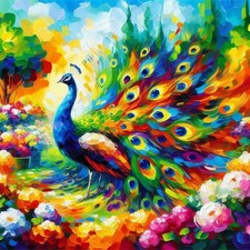 Paint by Numbers Kit for Adults Beginner Peacock, Adult Paint by Number Kits ...