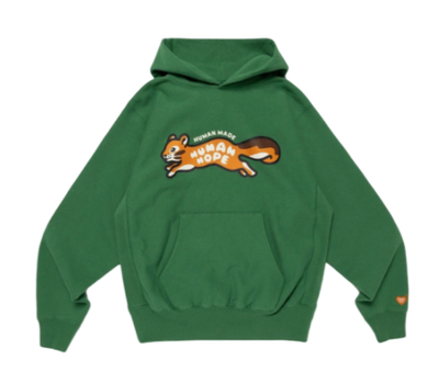 ☆ 新品 M サイズ HUMAN HOPE HEAVYWEIGHT HOODIE HUMAN HOPE HEAVYWEIGHT HOODIE J-Hope BTS HUMAN MADE GREEN ew LARGE