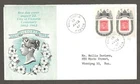 Canada first day cover, Victoria centenary, pair unusual cachet [ 73