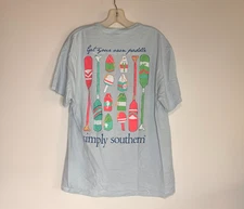 Simply Southern "Get Your Own Paddle" SS Shirt Women Size L