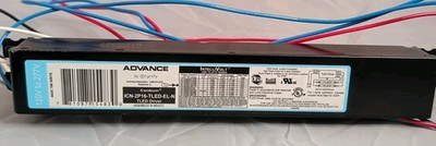 (10) ADVANCE Ballasts ICN-2P16-TLED-EL-N 2 Lamp, LED Driver, NEW